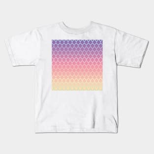 Pink and purple gradient diamond pattern Kids T-Shirt